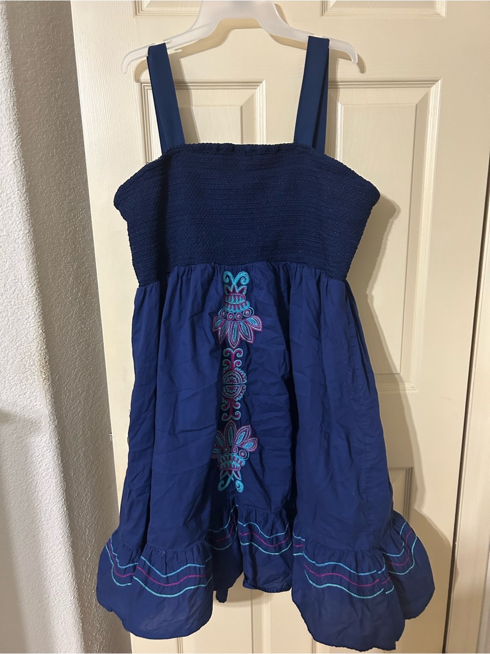 Blue Embroidered Sundress - Picture 5 of 8
